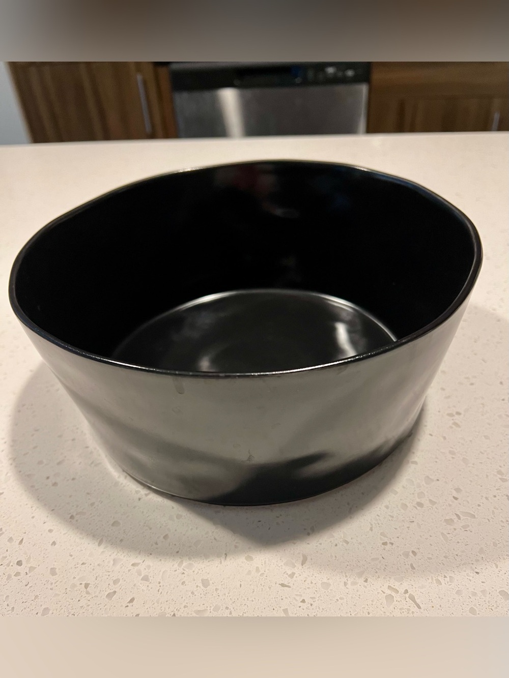 Black Ceramic Serving/Salad Bowl